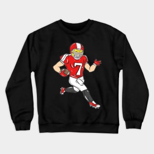 Rugby American Football Sport USA Gridiron Football Gift Crewneck Sweatshirt